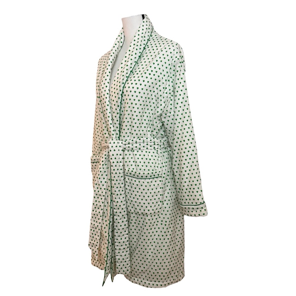 Roller Rabbit Robe with Green Heart Print - Picture 2 of 13